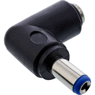 InLine DC Winkeladapter | 5,5 x 2,1 mm | max. 5V/3A (15W) | Schwarz