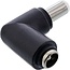 DC Winkeladapter | 5,5 x 2,5 mm | max. 5V/3A (15W) | Schwarz