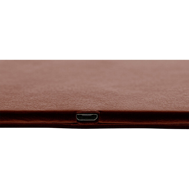 InLine® Mauspad mit kabellosem Ladegerät, 370x225x7mm, braun