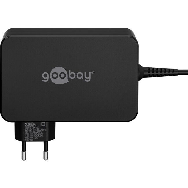 Goobay USB-C™ Laptop-Ladegerät 90 W Schwarz