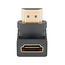 Rechter HDMI 2.1 Adapter nach unten | 8K 60Hz HDR