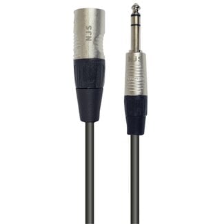 NJS NJS/Rean Profi XLR (m) - 6,35mm Mono Klinke (m) Kabel | 1 Meter