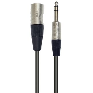 NJS NJS/Rean Profi XLR (m) - 6,35mm Mono Klinke (m) Kabel | 3 Meter