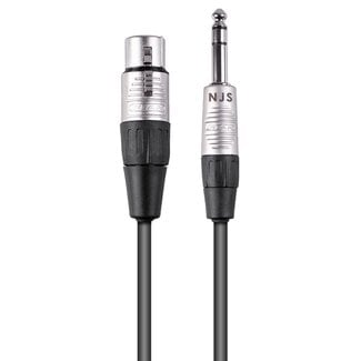NJS NJS/Rean Professional XLR (m) - 6,35mm Mono Klinke (m) Kabel | 1 Meter