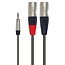 NJS/Rean Professional 2x XLR (m) - 3,5mm Klinke (m) Kabel | 1,5 m
