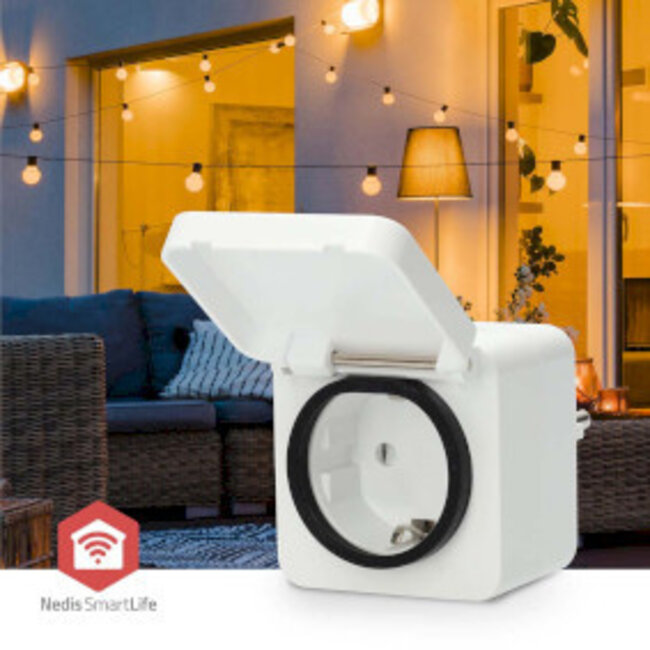 SmartLife Intelligente Steckdose | Zigbee 3.0 | IP44 | Energiemessgerät | 3680 W | Typ F (CEE 7/7) | -10 - 40 °C | Android™ / iOS | Weiß | 1 Stück