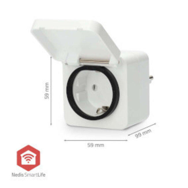 SmartLife Intelligente Steckdose | Zigbee 3.0 | IP44 | Energiemessgerät | 3680 W | Typ F (CEE 7/7) | -10 - 40 °C | Android™ / iOS | Weiß | 1 Stück