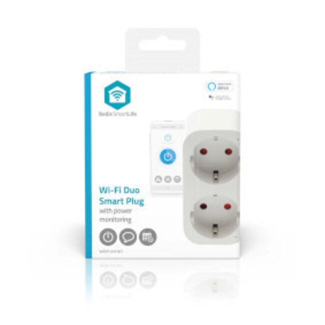 SmartLife WLAN-Steckdose | IP21 | Energiemessung | 3680 W | Typ F (CEE 7/7) | 0-55 °C | Android™ / iOS | Weiß | 1 Stück