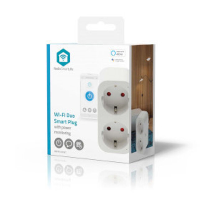 SmartLife WLAN-Steckdose | IP21 | Energiemessung | 3680 W | Typ F (CEE 7/7) | 0-55 °C | Android™ / iOS | Weiß | 1 Stück