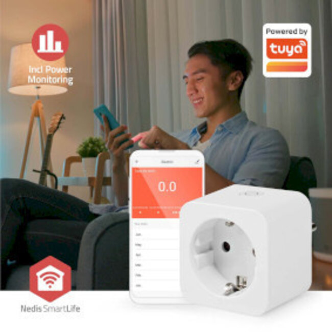 SmartLife Intelligente Steckdose | Zigbee 3.0 | IP21 | Energiemessung | 3680 W | Hybrid (CEE 7/7) | 0-55 °C | Android™ / iOS | Weiß | 1 Stück