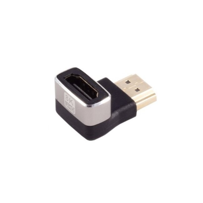 Premium HDMI 2.1 Winkeladapter nach unten | 8K 60Hz HDR