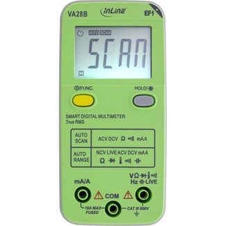 InLine® InLine® Multimeter mit Auto-Bereich und Autoscan, Taschenformat