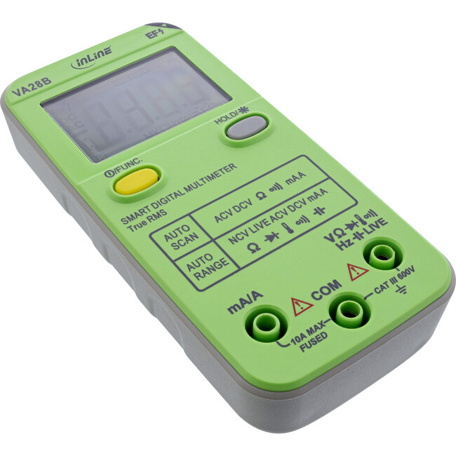 InLine® Multimeter mit Auto-Bereich und Autoscan, Taschenformat