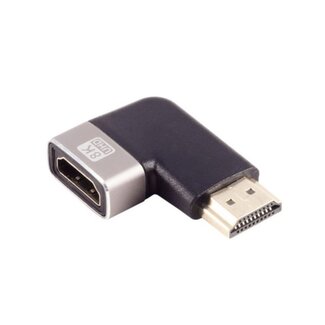 S-Impuls Premium HDMI-Winkeladapter links | HDMI 2.1 (8K 60Hz + HDR)