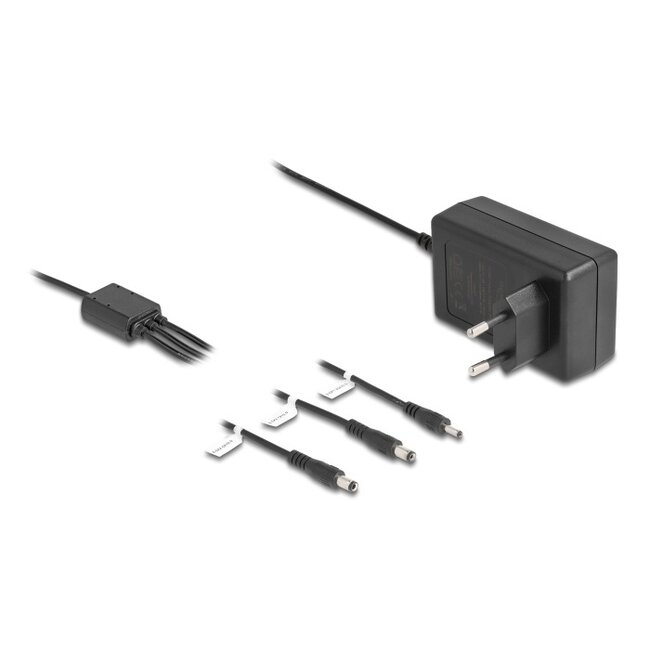 Delock Externes Netzteil DC 3,5x1,35 mm, 5,5x2,1 mm, 5,5x2,5 mm 12 V / 3 A / 36 W