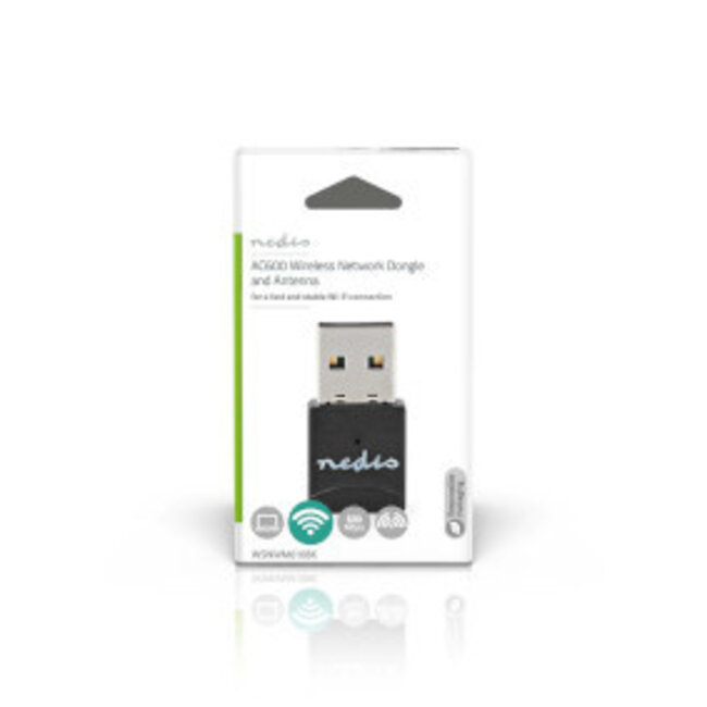 Netzwerk-Dongle | Wi-Fi AC600 | Dualband 2,4/5 GHz | USB 2.0 | 600 Mbps | Windows 10/11/8
