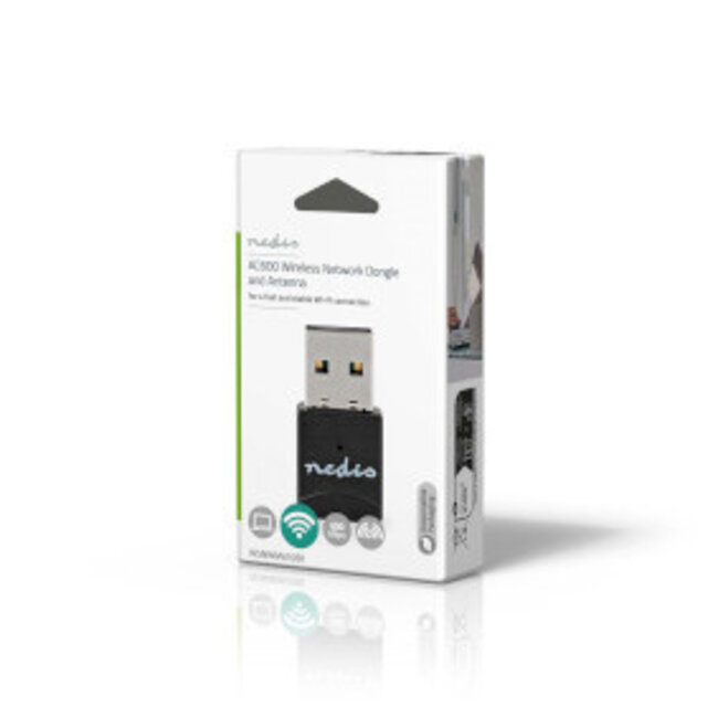 Netzwerk-Dongle | Wi-Fi AC600 | Dualband 2,4/5 GHz | USB 2.0 | 600 Mbps | Windows 10/11/8