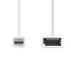 Nedis Mini DisplayPort zu DisplayPort Adapter | 4K 60Hz | 0,20 m