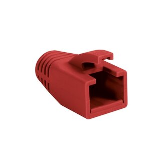 LogiLink RJ45 Netzsteckergehäuse | Kabel bis 8mm | 50 Stück | Rot