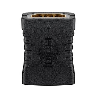 Goobay HDMI Kupplung (Buchse-Buchse) vergoldet | HDMI 2.0 | 4K 60Hz + HDR