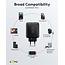 Goobay Heimladegerät 1x USB-C PD + 1x USB-A GaN 45W Schwarz