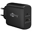 Goobay Heimladegerät 65W mit 1x USB-C PD & 1x USB-A, GaN, Schwarz