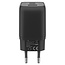 Goobay Nano Heimladegerät 65W 2x USB-C PD + 1x USB-A QC GaN Schwarz