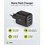 Goobay Nano Heimladegerät 65W 2x USB-C PD + 1x USB-A QC GaN Schwarz