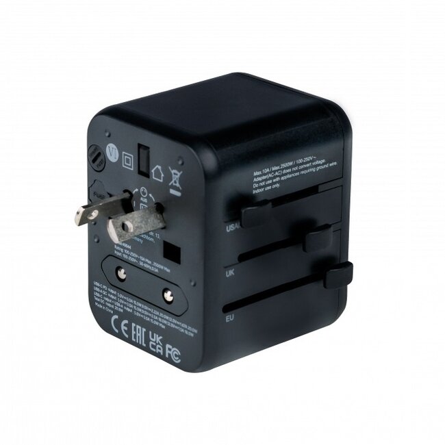 Verbatim UTA-02 Universal Reiseadapter | 1x USB-A + 1x USB-C | 20W