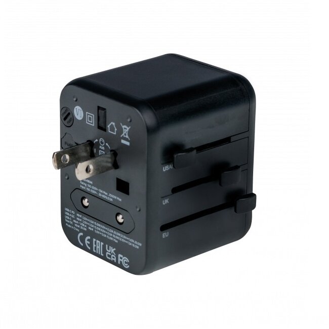 Verbatim UTA-02 Universal Reiseadapter | 1x USB-A + 1x USB-C | 20W