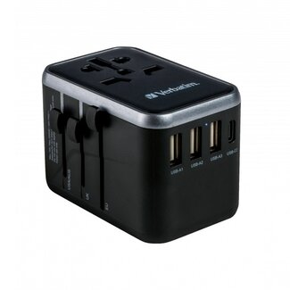 Verbatim Verbatim UTA-04 Universal Reiseadapter | 3x USB-A + 2x USB-C | 61W