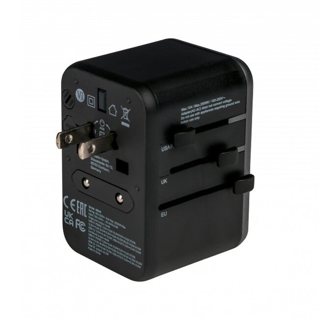 Verbatim UTA-04 Universal Reiseadapter | 3x USB-A + 2x USB-C | 61W