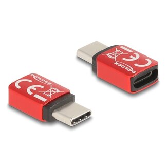 DeLOCK Delock USB-Datenblocker USB Typ-C™ Stecker auf USB Typ-C™ Buchse 240 W