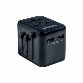 Verbatim Verbatim UTA-01 Universal Reiseadapter | 2x USB-A | 12W