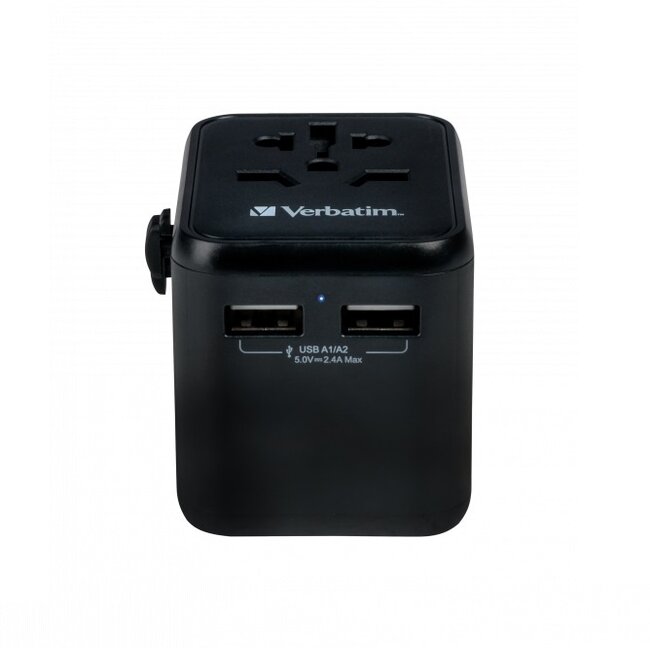 Verbatim UTA-01 Universal Reiseadapter | 2x USB-A | 12W