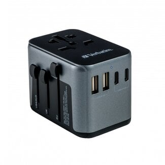 Verbatim Verbatim UTA-03 Universal Reiseadapter | 2x USB-A + 3x USB-C | 30W