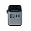 Verbatim UTA-03 Universal Reiseadapter | 2x USB-A + 3x USB-C | 30W
