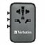 Verbatim UTA-05 Universal Reiseadapter | 2x USB-A + 2x USB-C | 65W | GaN