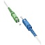 SC/UPC - SC/APC Simplex FTTH Kabel | OS2 | Weiß | LSZH | 5 Meter