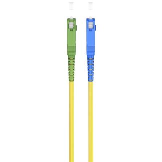 Goobay SC/UPC - SC/APC Simplex FTTH Kabel | OS2 | Gelb | LSZH | 30 Meter