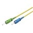 SC/UPC - SC/APC Simplex FTTH Kabel | OS2 | Gelb | LSZH | 10 Meter