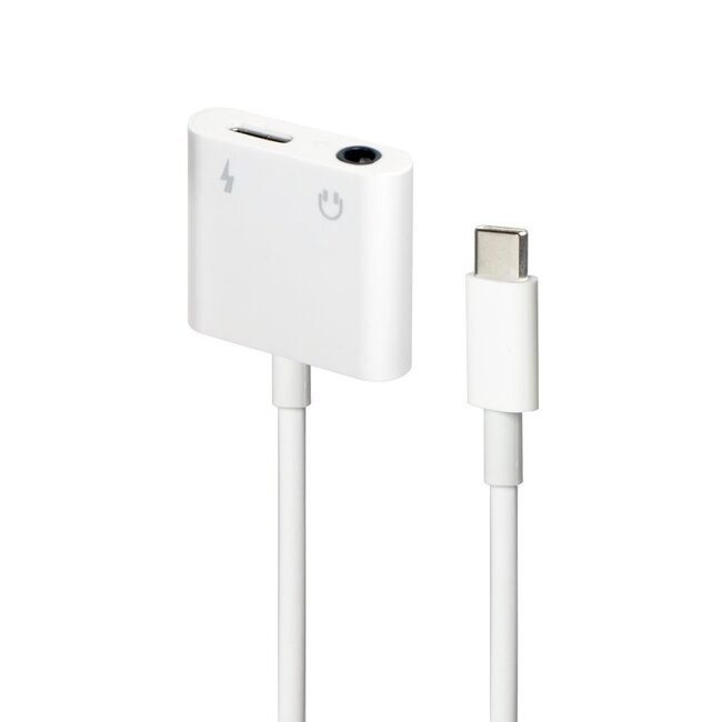 USB-C auf 3,5 mm Audio Adapterkabel, Weiß