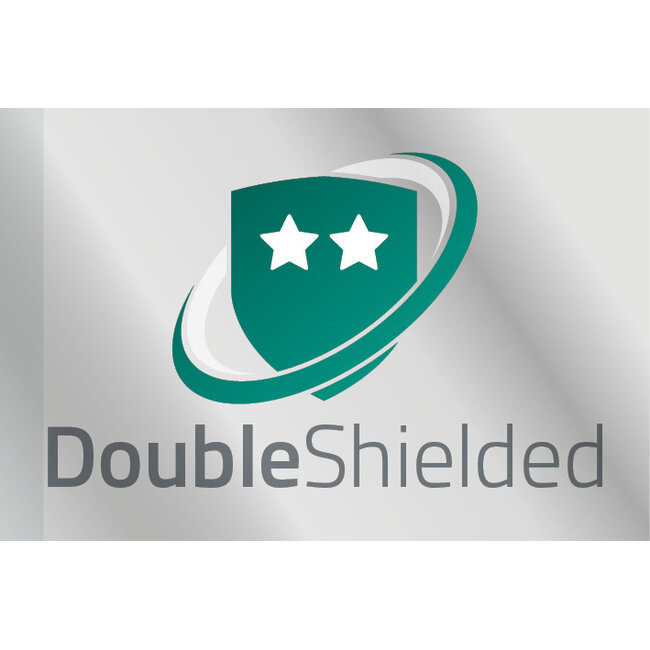 SFTP CAT6a Netzwerkkabel | Winkelstecker links | Schwarz | LSZH | 2 Meter