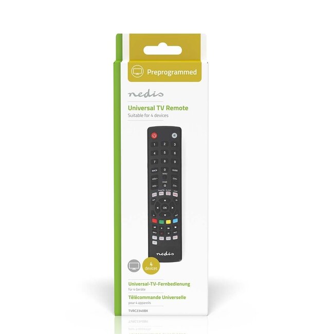 Nedis Universal-Fernbedienung | Vorgefertigt | 4 Geräte
