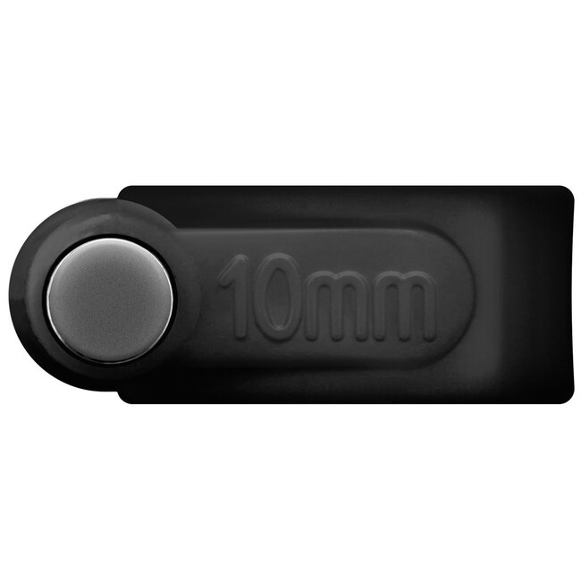 Goobay Kabelschellen mit Nagel | max. 10mm | 100 Stück | schwarz