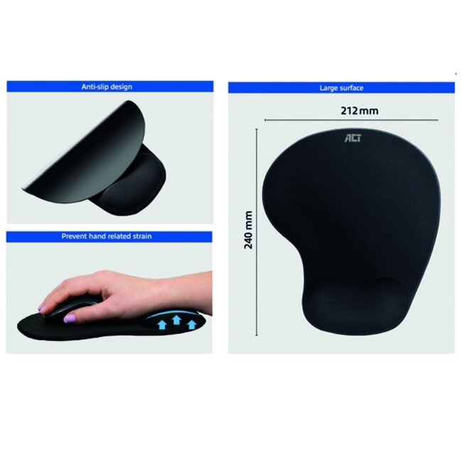 ACT Mauspad mit Handgelenkstütze