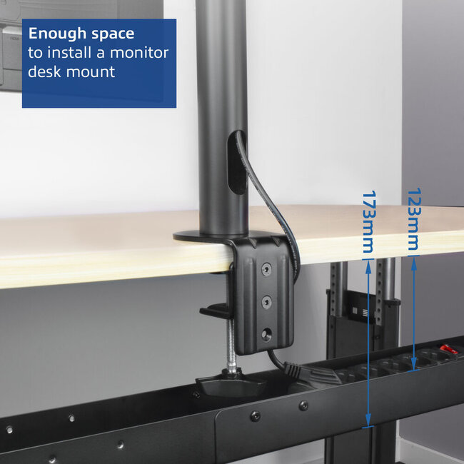 ACT Kabelkanal verstellbar für unter den Schreibtisch (80-120 cm)