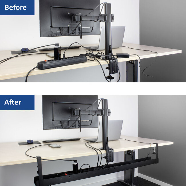 ACT Kabelkanal verstellbar für unter den Schreibtisch (80-120 cm)