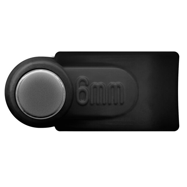 Goobay Kabelschellen mit Nagel | max. 6mm | 100 Stück | schwarz