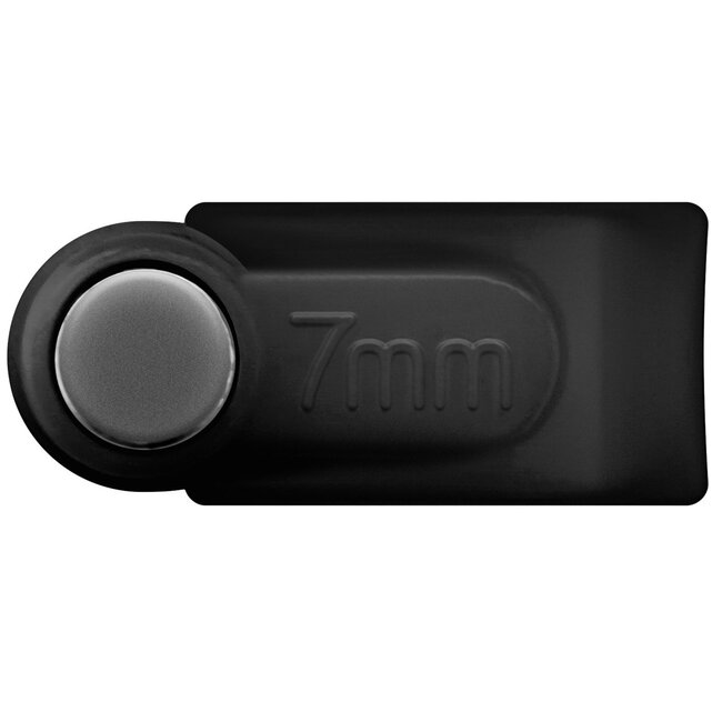 Goobay Kabelschellen mit Nagel | max. 7mm | 100 Stück | Schwarz